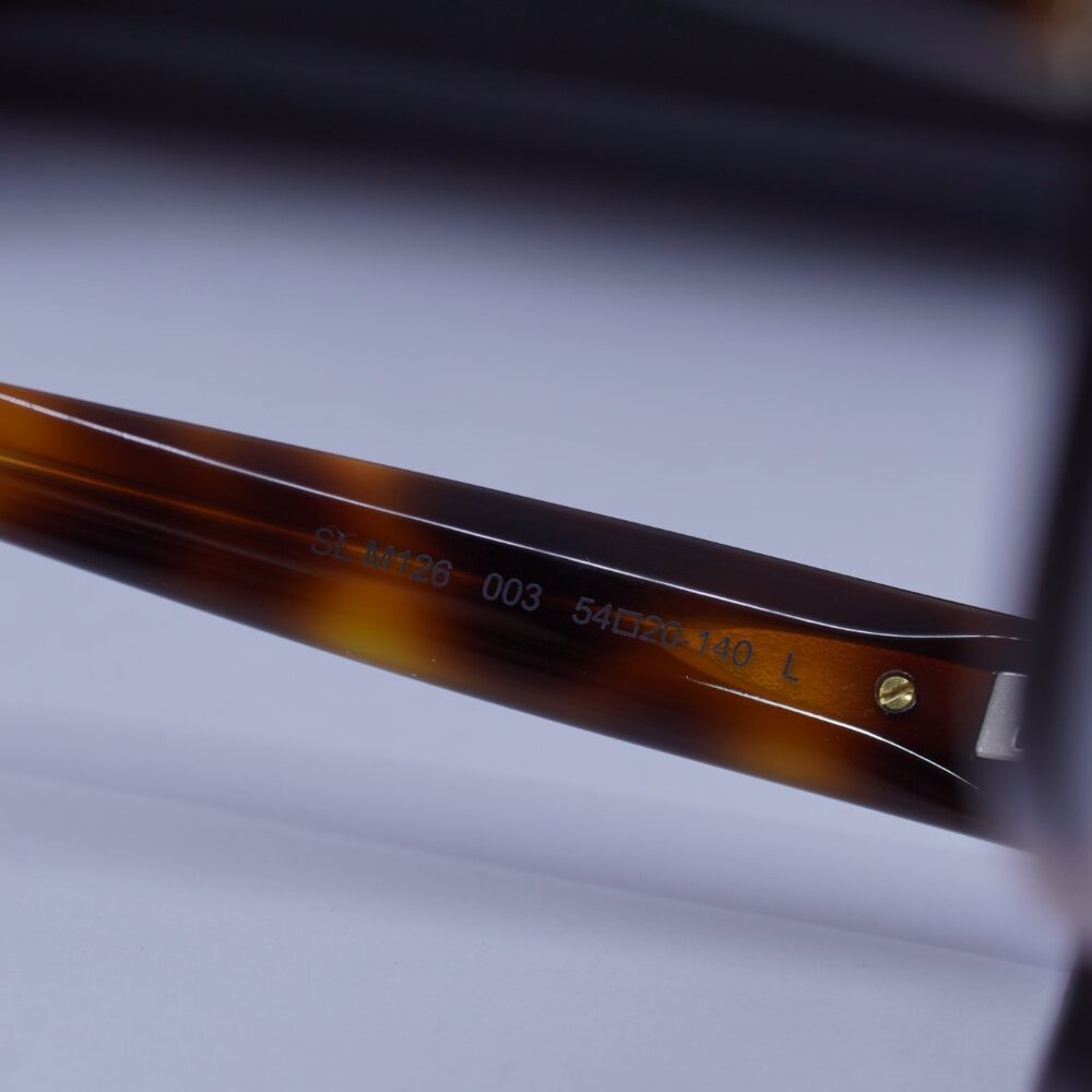 Saint Laurent SLM126 003 Cat Eye Sunglasses - Havana / Green - Picture 10 of 10